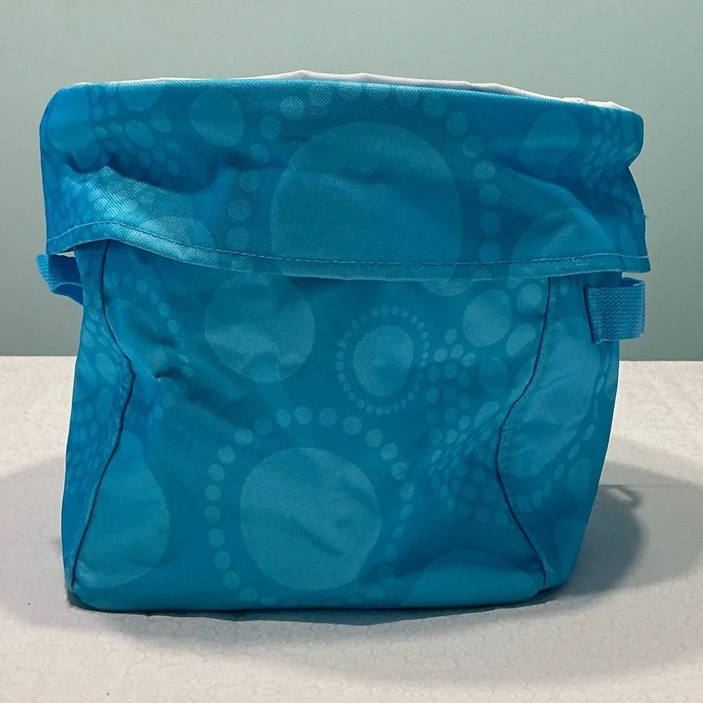 thirty-one Utility Bin Standup Tote Blue Dots